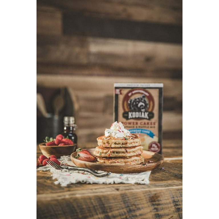 4x Kodiak Protein Power Cakes BIRTHDAY CAKE Pancake & Waffle Mix 18oz - 4  BOXES