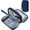 Double Layer - Navy Blue, variant on Electronic Organizer Bag, Waterproof Portable Electronic Organizer Travel Accessories Cable Bag Universal Cord Storage Case for CableCord Storage Double Layer - Gray, Large