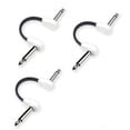 thumbnail image 1 of Cable de Conexión para Guitarra M MAKA Blanco de Perfil Bajo 4 Inch 3-Pack, 1 of 4