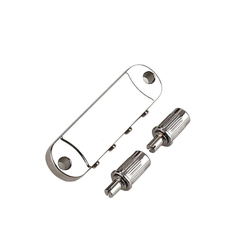 4-String Electric Guitar Bridge, Chrome Plated, GA437 Model Silver