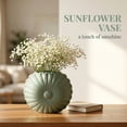 thumbnail image 3 of Unique Bargains Geometric Flower Nordic Minimalist BudVase Green 3.9"L x 1.2"W x 6.9"H, 3 of 5