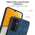 thumbnail image 3 of Nalacover For Samsung A13 5G Case Ring Holder Kickstand with Credit Card Holder, Back Flip Premium Leather Magnetic Clasp Removable Wirst Hand Strap Cover for Samsung Galaxy A13 5G, Blue, 3 of 15