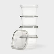 Medium Square Food Storage Containers - 32 fl oz/4ct