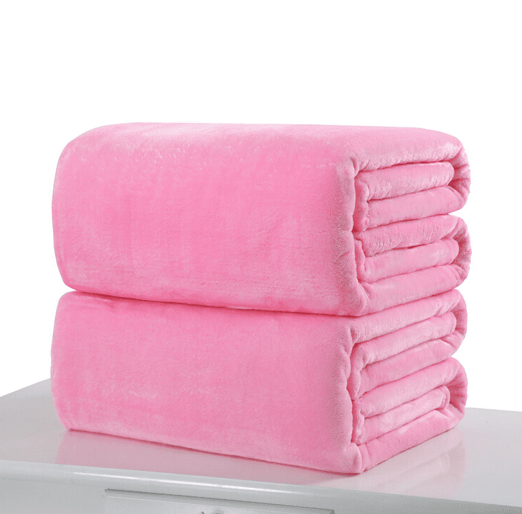Home Warm Solid Micro Plush Fleece Blanket Throw Rug Sofa Bedding Mat Yoga Pad 