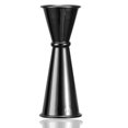 thumbnail image 1 of Jigger de cóctel doble, Jiggers de barra de acero inoxidable con medidas, Jigger de 2 oz/1 oz para barman, herramientas de barra usadas, 1 of 6
