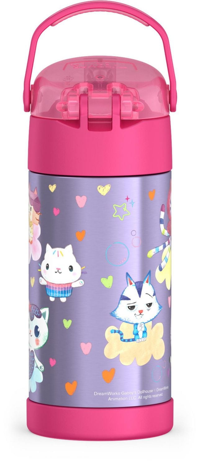 Thermos Funtainer 12 Oz Vacuum Insulated Straw Bottle, la Maison de Poupée de Gabby