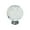 White, variant on 1 Pcs Crystal Glass Door Knob, Crystal and Chrome Modern Cabinet and Drawer Knob for Kitchen, Bathroom, and Furniture 30mm