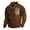 Brown, variant on Sherpa Lined Waffle Henley for Men - Thermal Long Sleeve Shirt Bonded Sherpa Lining for Outdoors