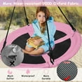 thumbnail image 5 of Goplus 40'' Flying Saucer Tree Swing Indoor Outdoor Play Set Swing for Kids Dark Pink, 5 of 10