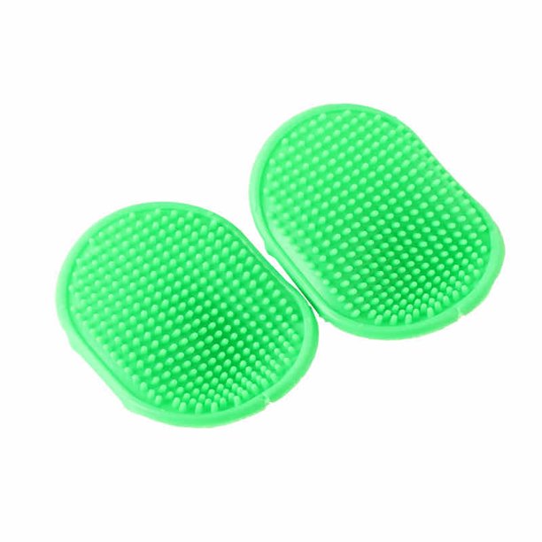 Paquete de 2 cepillos de aseo para perros, cepillo de baño premium para mascotas, peine de goma de masaje relajante, mango de anillo ajustable, adecuado para mascotas de pelo largo y corto. oso de fresa Hogar