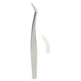 thumbnail image 3 of Pinzas para extensiones de pestañas BuyWeek Acero inoxidable plata, 3 of 14