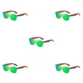 thumbnail image 3 of Youkk Protection de Monture Légère en Bois Naturel Mode Options de Lentilles Colorées à la Mode Vert 5Ensemble, 3 of 6