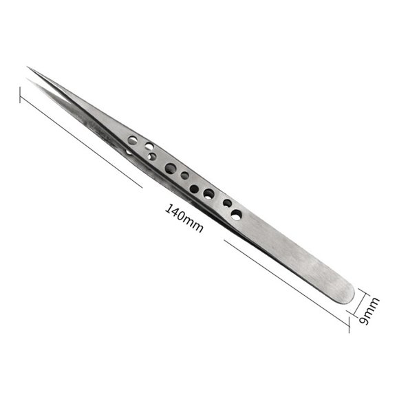Precision Industrial Tweezers Stainless Steel forceps Repair Hand Tool for Parts