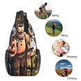 thumbnail image 5 of Lsque Five Nights At Freddy'S Pattern Cross Chest Bag Diagonally – Premium Durable Front Chest Sling with Adjustable Padded Strap, High-Capacity Storage, 5 of 8