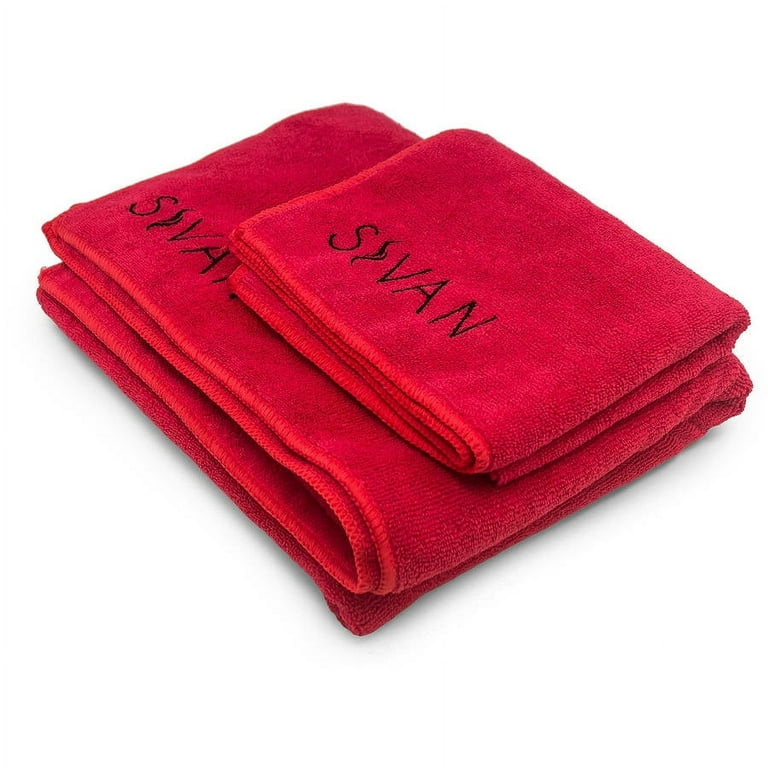 Sivan 6-Piece Yoga Set, Includes 1/2 Ultra Thick NBR Exercise Mat, 2 Yoga  Blocks, 1 Yoga Mat Towel, 1 Yoga Hand Towel and a Yoga Strap (Red)