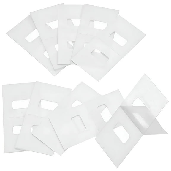 LAMIRO 10 White PVC Vertical Blind Replacement Slats with Repair Tabs