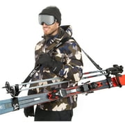 Sklon Ski Strap and Pole Carrier - Accessory for Carrying Ski Gear - Black