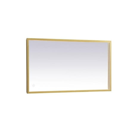 

Elegant Decor MRE62036BR 20 x 36 in. Pier 3000K 4200K & 6400K LED Mirror with Adjustable Color Temperature in Brass
