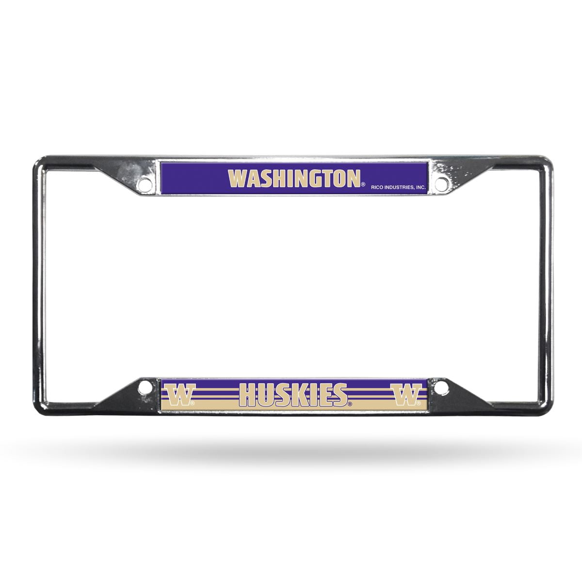 Washington Huskies Chrome EZ View License Plate Frame - Walmart.com ...