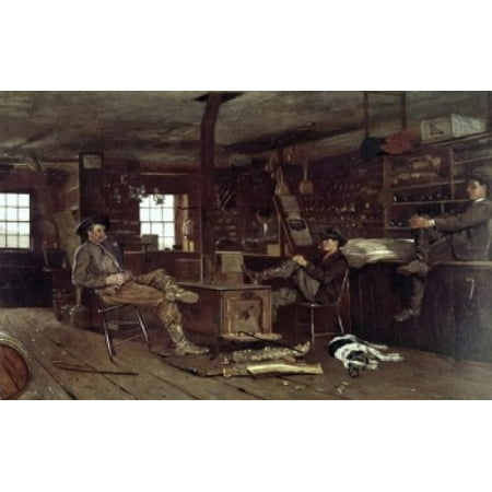 Sculpture Garden Dc Christmas Country Store 1872 Winslow Homer (1836-1910 American) Oil on board Smithsonian Institution (Hirshhorn Museum & Sculpture Garden) Washington DC USA Canvas Art - Winslow Homer (18 x 24) ()
