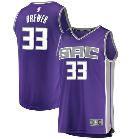 Sacramento Kings Youth Jersey - Corey Brewer Sacramento Kings Fanatics Branded Youth Fast Break Replica Jersey Purple - Icon Edition