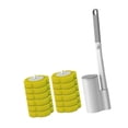 thumbnail image 4 of Cepillo de inodoro de mango largo, herramientas de limpieza, accesorios de inodoro eficientes, sin taladro Amarillo, 4 of 8