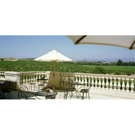 Panoramic Images PPI32830L Vineyards Terrace at Winery Napa Valley CA USA Poster Print by Panoramic Images - 36 x