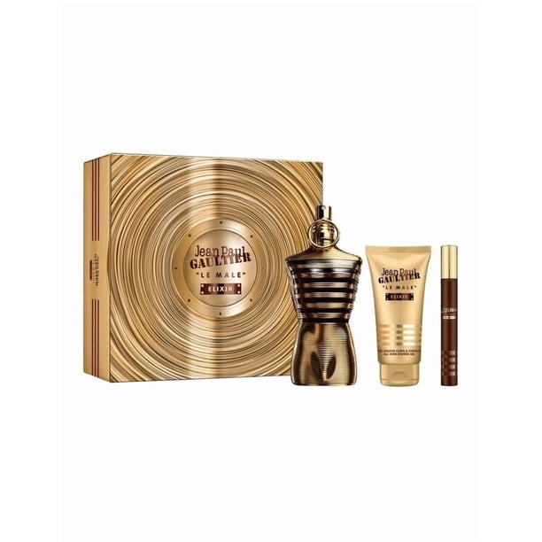 Set de Regalo Perfume Jean Paul Gaultier Le Male Elixir 3 Piezas