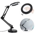 thumbnail image 3 of Lámpara De Mesa Led Brillo Ajustable Y Lámpara De Color Claro Lámpara De Abrazadera De Mesa Con Lupa 8X Lámpara Led Plegable De Aluminio Y Hierro Advancent HA015715-00, 3 of 6