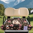 thumbnail image 3 of chaqlin Golf Cart Seat Covers Universal, Golf Ball Golf Cart Seat Covers Fit for Club Car Club Car DS Precedent, Floral & Cute Hedgehog Print, 3 of 8