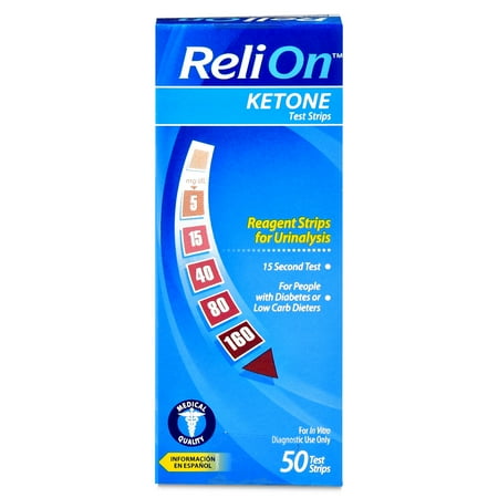 ReliOn Ketone bandelettes de test 50 Ct