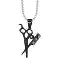 thumbnail image 1 of Pendant Necklace Hairdressing Tools Charm Necklace Hip Hop Punk Necklace for Men, 1 of 8