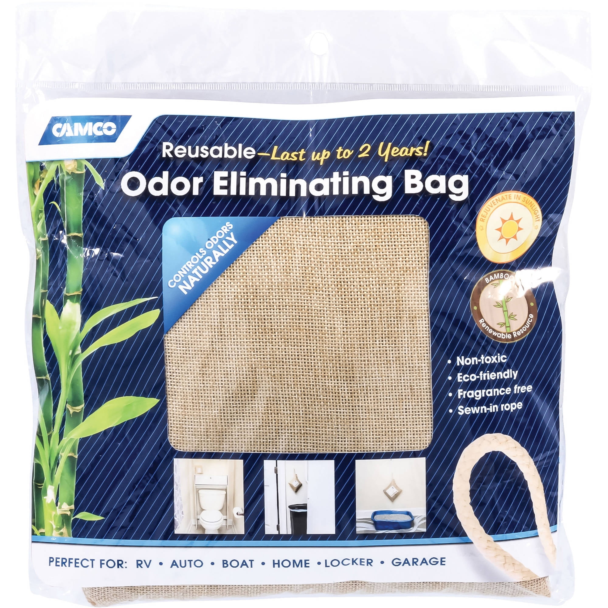 Camco Reusable Bamboo Charcoal Odor Eliminating Bag
