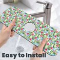 thumbnail image 6 of Bingfone Flowers and Cactus Print Splash Guard for Sink Faucet,Super Absorbent Fast Drying Mat Sink-Splash Guard Behind Faucet Drip Catcher for Kitchen,Sink Mat,Dish Drying Mat, 6 of 8