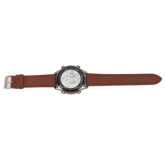 BIMZUC Men Digital Watch Dual Time Stopwatch Calendar Alarm Clock Waterproof Sports Watch with EL Luminous Coffee 1.89 inches / 4.8 cm