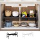 thumbnail image 1 of Estante organizador ajustable para muebles de cocina y platos y cuencos - Estantería de almacenamiento extensible para especias y utensilios, 1 of 6