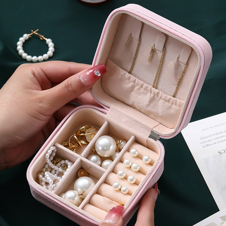 vnanda Jewelry Box with Compartments Removable Dividers Compact - Main Image