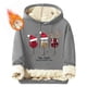 thumbnail image 1 of Sudadera con capucha para hombre, informal, a la moda, con estampado navideño, de manga larga y bolsillo, de poliéster, 1 of 5