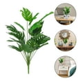 thumbnail image 6 of PAMINGONO 1Pc Faux Monstera Leaves Green Plastic Iron Wire For Wedding 50X4.7In, 6 of 8