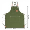 thumbnail image 6 of Unique Bargains Adjustable Long Waist Kitchen Apron with Pockets for People Green, 6 of 6