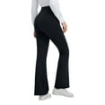 thumbnail image 3 of BALEAF Womens Yoga Dress Pants Work Bootcut with 4 Pockets Business Leggings Stretch High Waisted Slacks Casual 30" Black L, 3 of 7