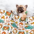 thumbnail image 3 of Yiaed Fall Pumpkins And Sunflowers Print Dog Blankets-Cat Blanket Washable for Couch Protection,Puppy Blanket, Soft Plush Reversible Throw Furniture Protector-Large, 3 of 8
