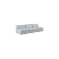 thumbnail image 3 of Meridian Furniture Miramar Grey Durable Linen Textured Modular Sofa, 3 of 8