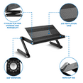 thumbnail image 4 of Mount-It! Height Adjustable Laptop Stand | Lightweight Vented Laptop Table, 4 of 11