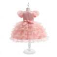 thumbnail image 2 of Girls Princess Dress Kids Ruffles Lace Sequence Wedding Gown Birthday Party Costumes, 2 of 6
