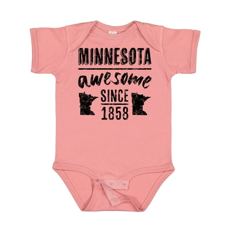 

Inktastic Minnesota Awesome Since 1858 Boys or Girls Baby Bodysuit