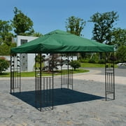 10*10 Feet Thick Gazebo Top Cover Patio Canopy Roof Of Tent Single-layer Against UV Rays From Sun Beach Tent Cover