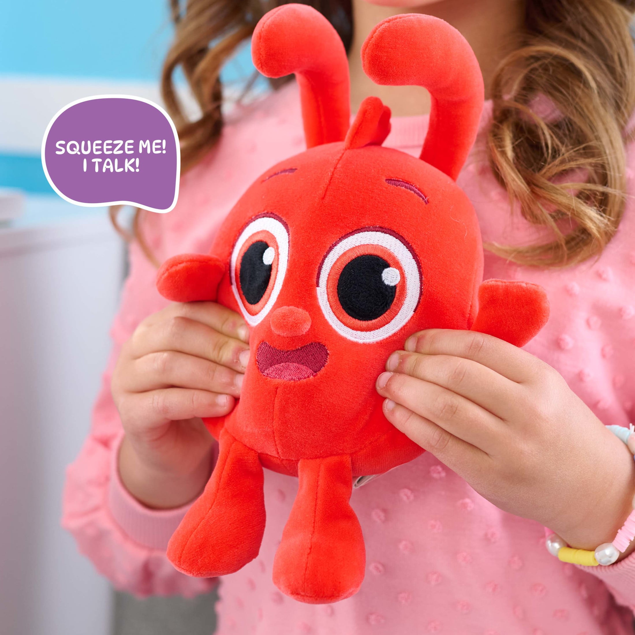 Morphle Talking 10-inch Plush Stuffed Animal , Red, Monster Baby and Toddler Toys for Kids Ages 3 and up
