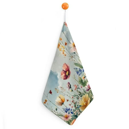 

Patifu Flowers Reusable Hand Towels for Home Decor and Gifts Superfine Microfiber Kitchen Handkerchiefs Pack of 1 11.8x11.8in 4pcs