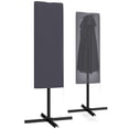 thumbnail image 1 of Outsunny Garden Parasol Cover, Outdoor Umbrella Cover with Zipper, Grey, 1 of 10